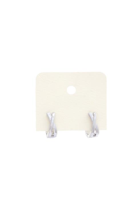 CRISS CROSS METAL EARRING