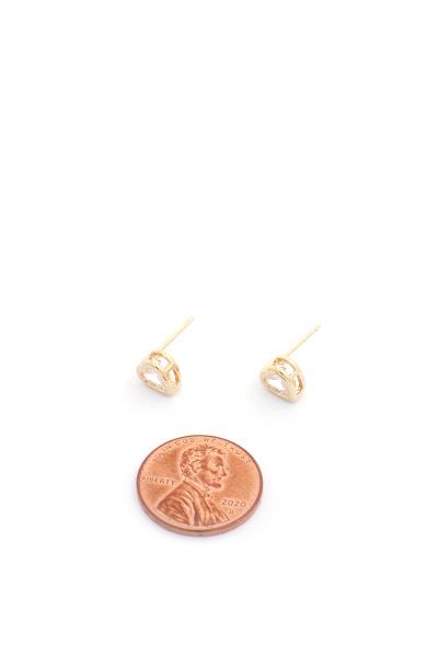 HEART SHAPE GOLD DIPPED EARRING