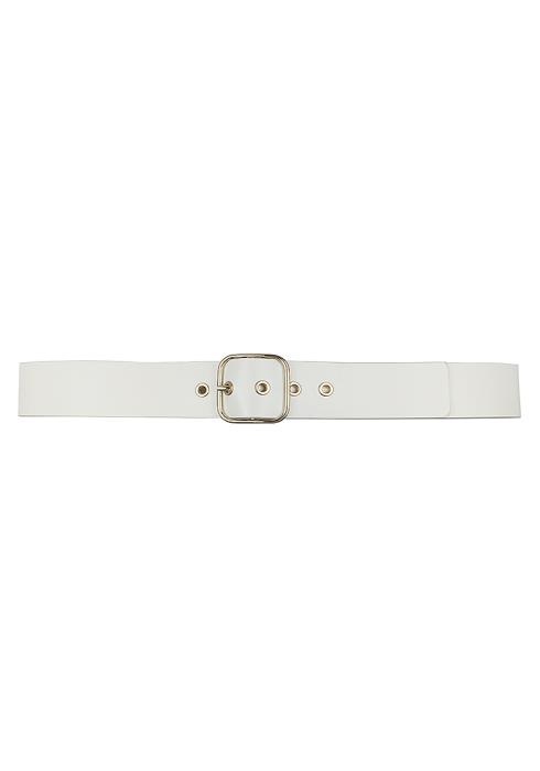 SMOOTH METAL SQUARE BUCKLE BELT