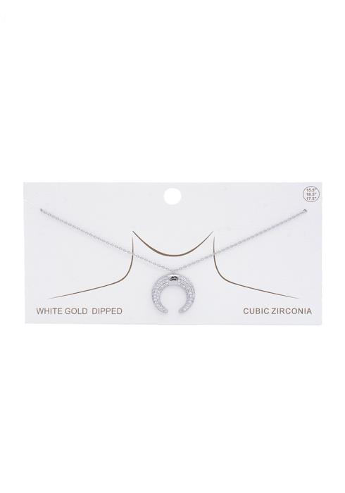DOUBLE HORN PENDANT GOLD DIPPED NECKLACE