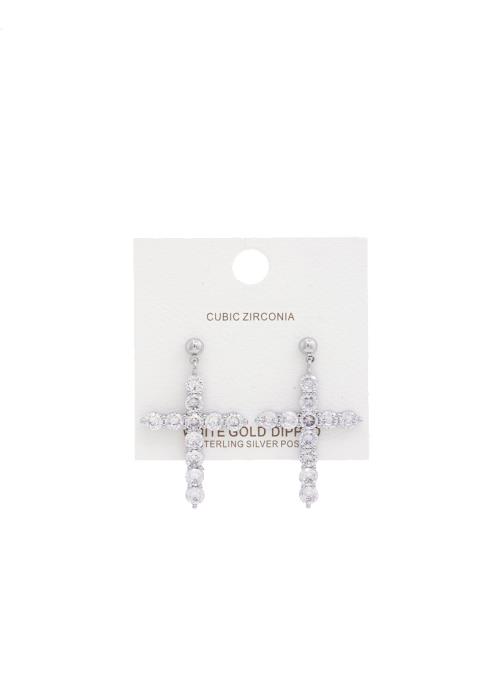 CROSS GOLD DIPPED EARRING