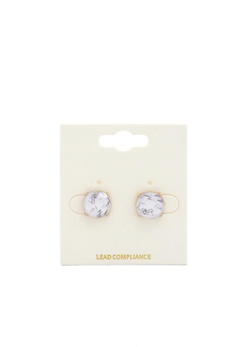 ROUND STUD EARRING
