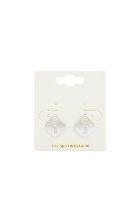 LOCK HEART SHAPE EARRING