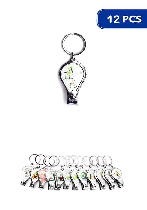 CUTE AVOCADO METAL KEY CHAIN (12 UNITS)