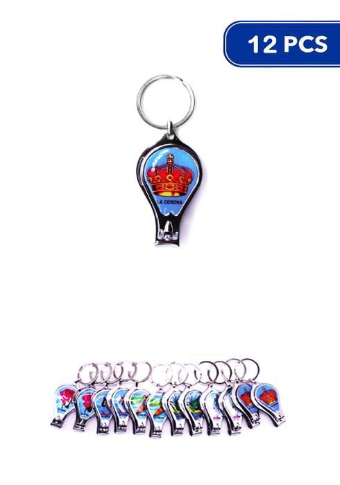 PRINT DESIGN METAL KEY CHAIN (12 UNITS)