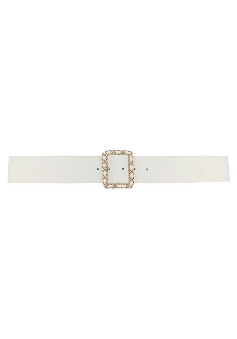 FASHION METAL CHAIN LINK DESIGN RECTANGLE BUCKLE BELT