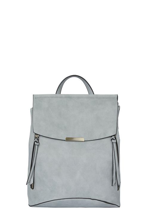 SMOOTH TEXTURED STRAP BOX SHAPE BACKPACK