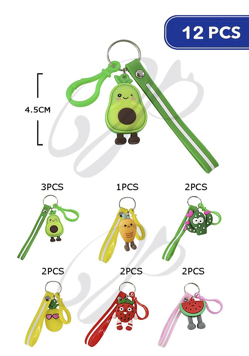 FASHION FRUIT KEY CHAIN (12 UNITS)