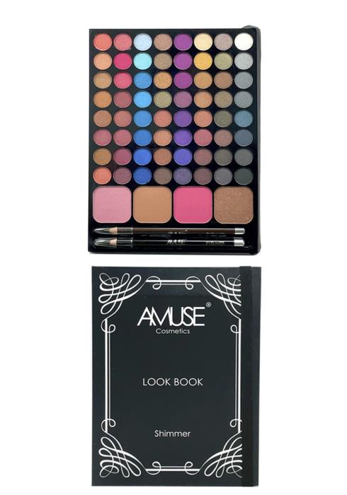AMUSE COSMETIC LOOK BOOK SHIMMER EYESHADOW PALETTE