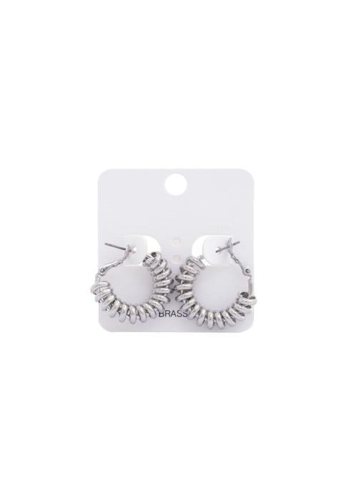SPIRAL HOOP EARRING