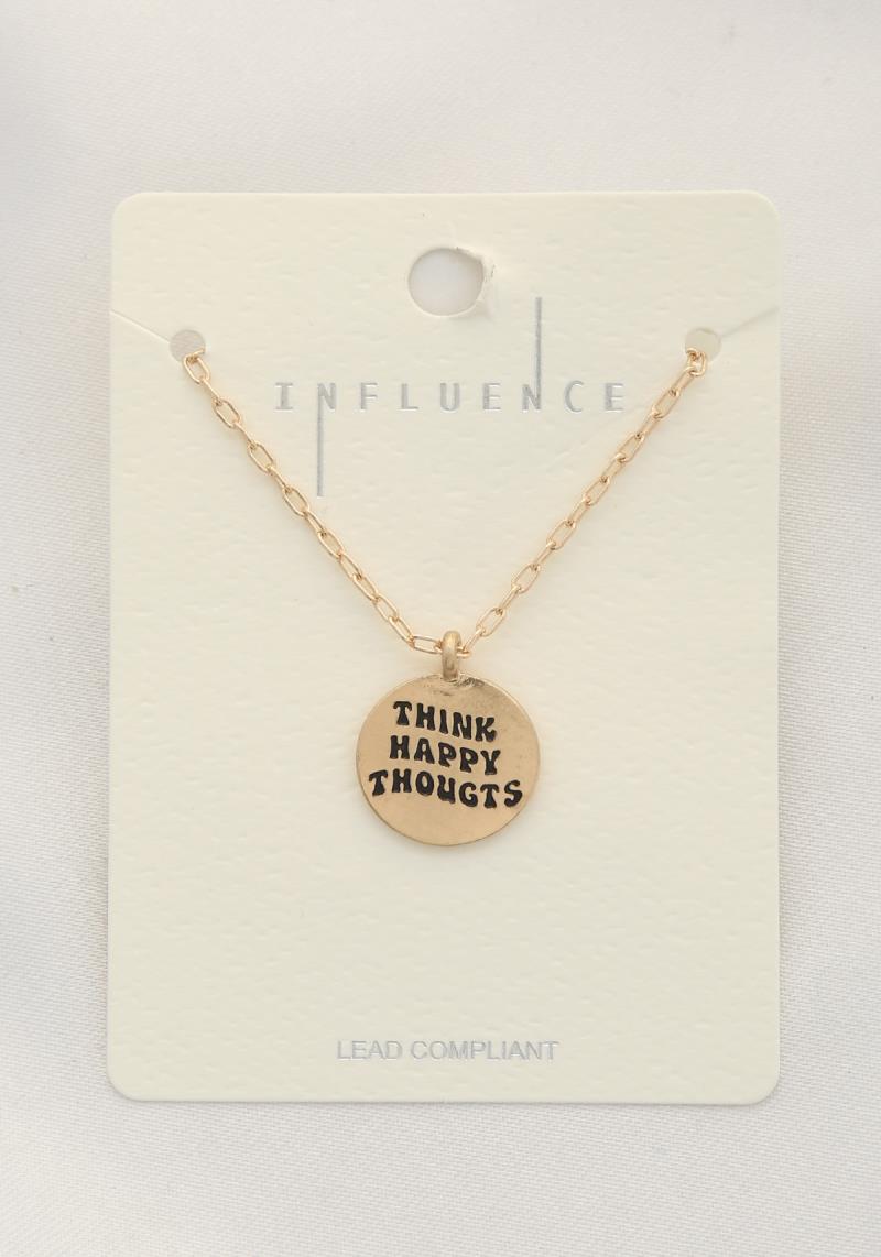 HAPPY THOUGHTS COIN NECKLACE