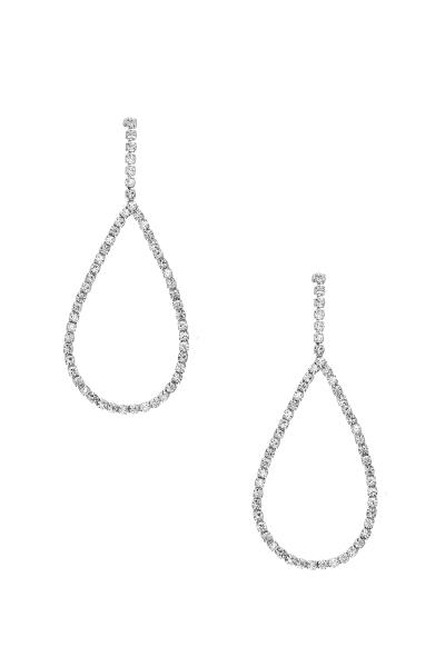 RHINESTONE TEARDROP EARRING