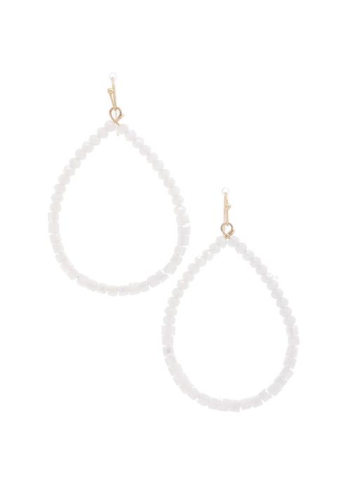 BEADED TEARDROP EARRING