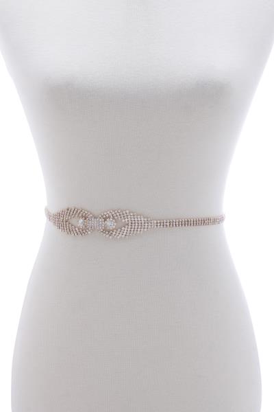 RHINESTONE CRYSTAL FASHION DESIGN CHAIN BELT