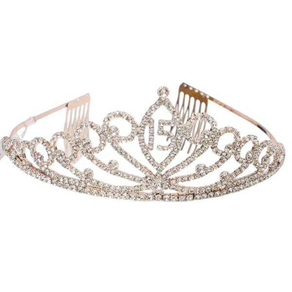 RHINESTONE CRYSTAL 15 HAIR TIARA