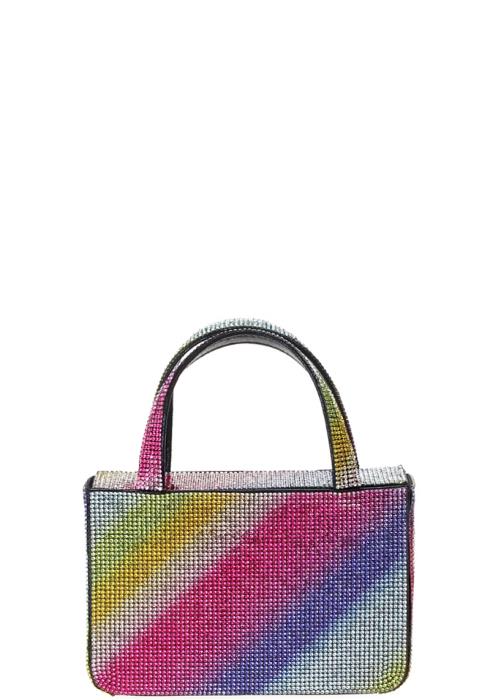 SMALL RHINESTONE WITH HANDLE BAG