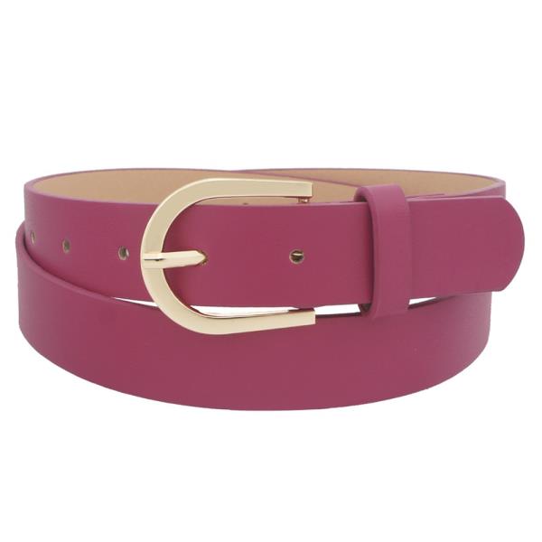 METAL HORSESHOES U BUCKLE BELT
