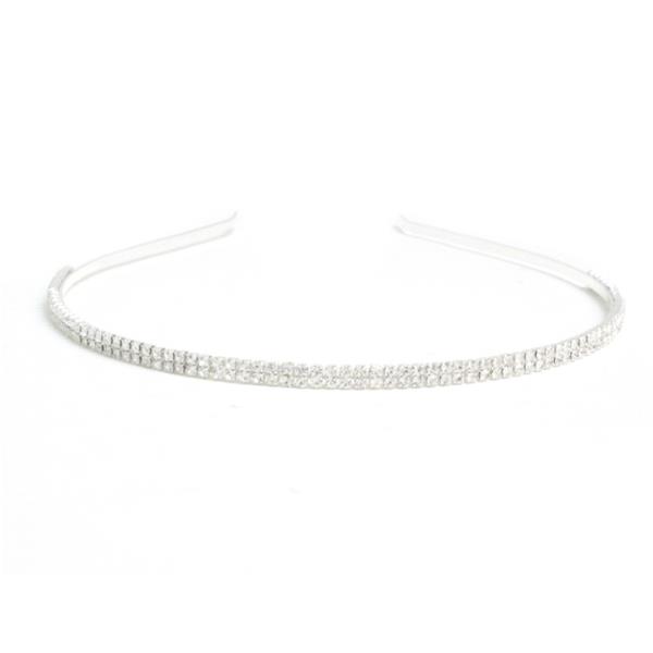 RHINESTONE SPARKLING 2 LAYER HAIR HEADBAND