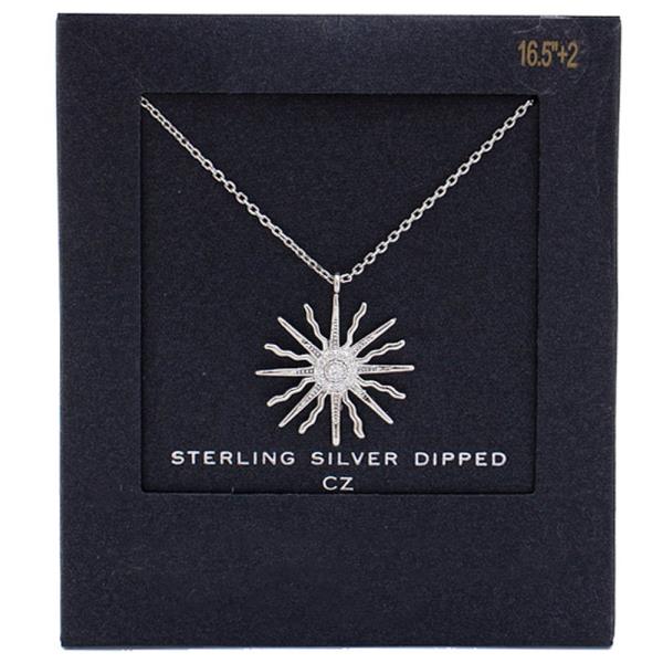 14K GOLD DIPPED SUN NECKLACE