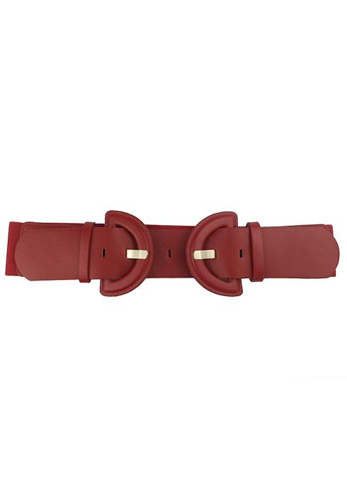 FASHION DOUBLE SIDED CURVE BUCKLE BELT