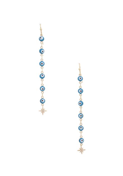 EVIL EYE STRAND EARRING