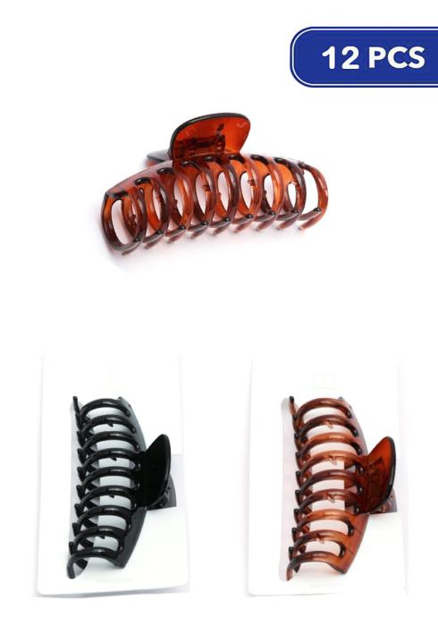 FASHION HAIR CLAW JAW CLIPS (12 UNITS)