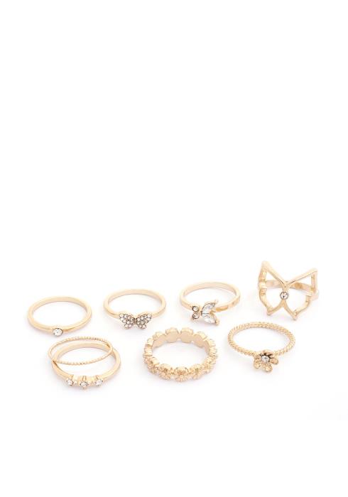 SODAJO BUTTERFLY ASSORTED RING SET