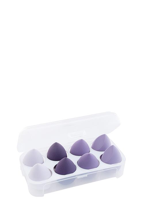 COSMETIC BEAUTY MAKE UP 8 PC TONE SPONGE SET WITH CLEAR BOX