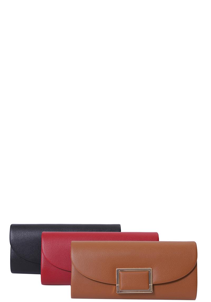 SQUARE CHIC SMOOTH CLUTCH