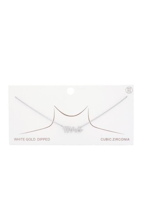 MRS RHINESTONE GOLD DIPPED NECKLACE