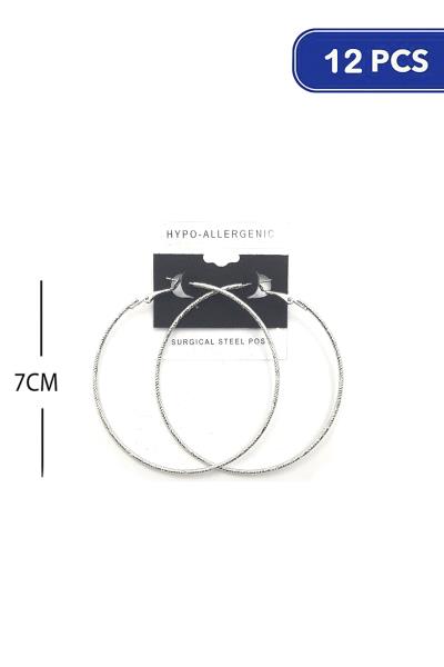 70MM HOOP EARRING (12 UNITS)