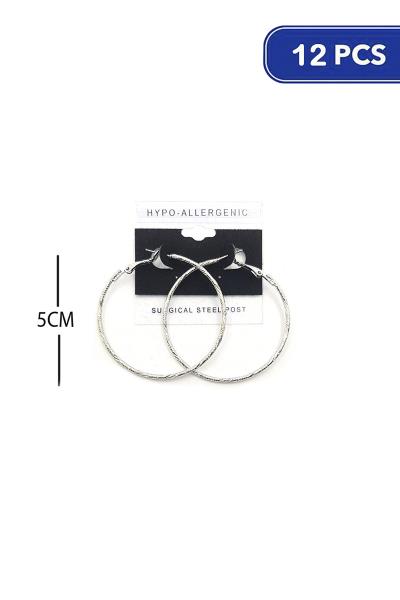 50MM HOOP EARRING (12 UNITS)