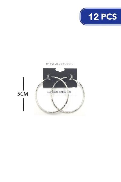 50MM HOOP EARRING (12 UNITS)