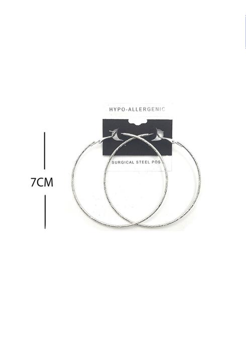 FASHION METAL HOOP 70MM EARRING