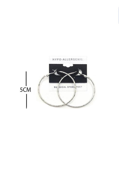 FASHION METAL HOOP 50MM EARRING