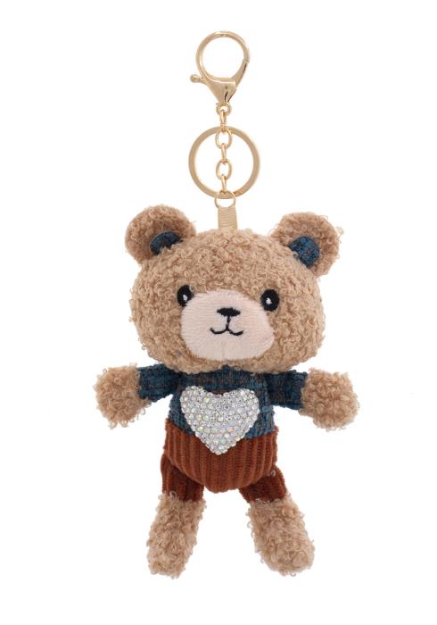 PLUSH BEAR KEYCHAIN