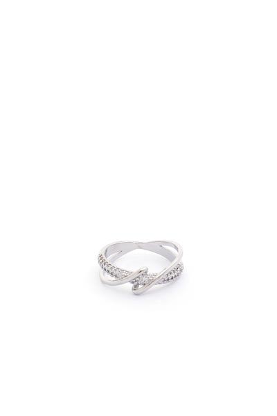 SODAJO CRISS CROSS RHINESTONE RING