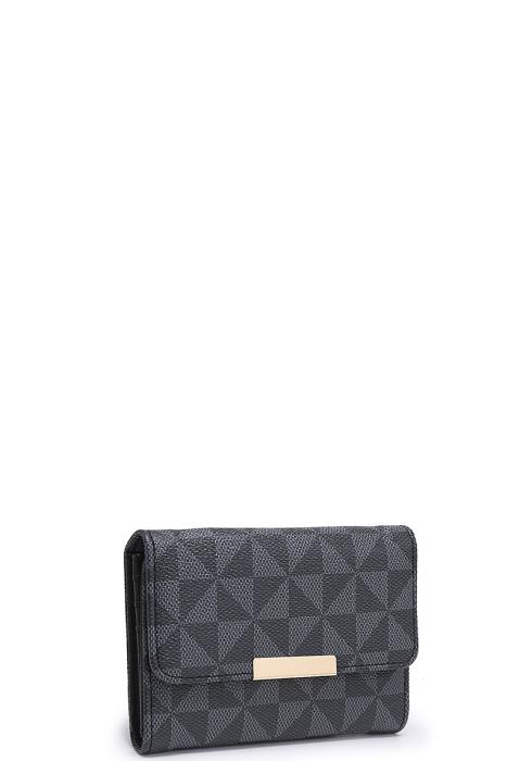FASHION MONOGRAM FOLD WALLET