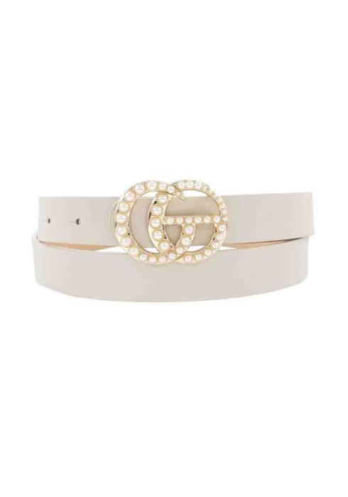 PEARL PAVE BUCKLE BELT