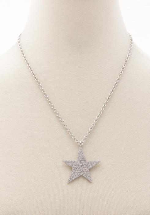 PAVE RHINESTONE STAR NECKLACE