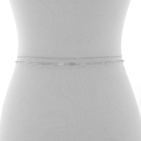 DAINTY OVAL LINK WAIST BELT