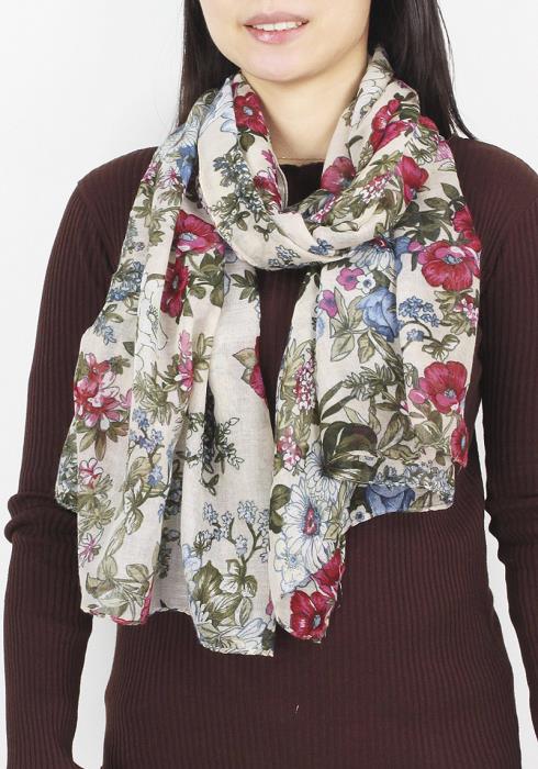 FLOWER GARDEN PRINT SCARF