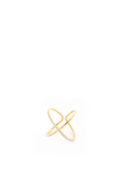 SODAJO THIN CRISS CROSS RING