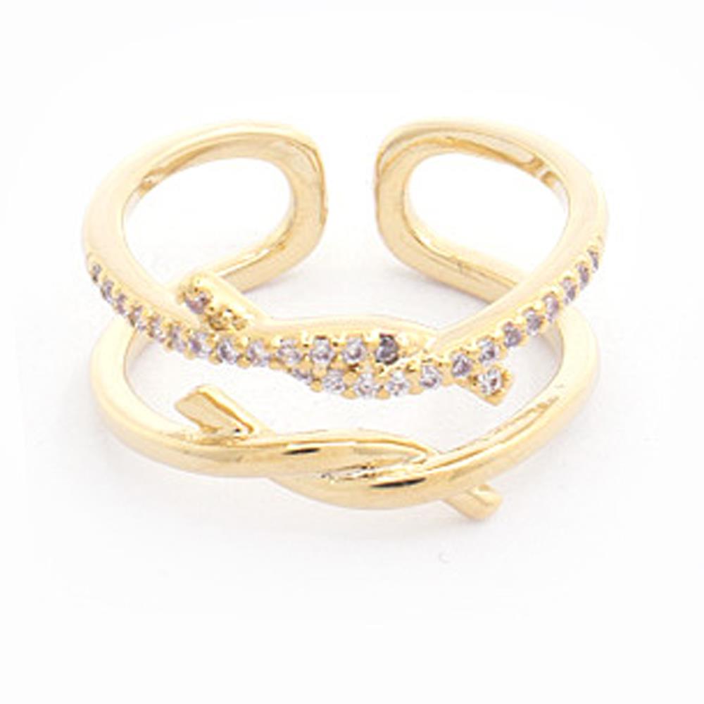 SODAJO PAVE TWISTED RING