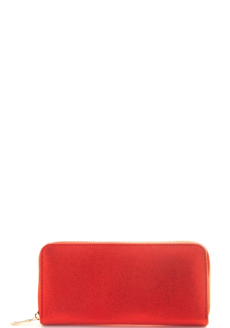 SHINY COLOR ZIPPER WALLET