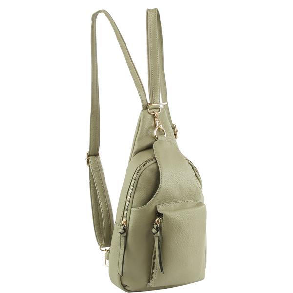 FASHION SMOOTH DESIGN ZIPPER BACKPACK
