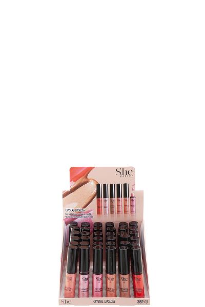 CRYSTAL MIX LIP GLOSS 36 PCS