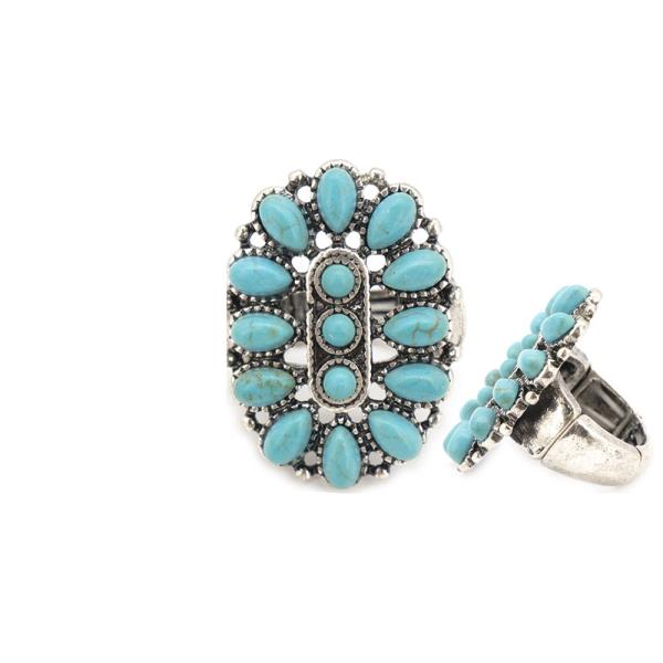 WESTERN SQUASH BLOSSOM METAL RING