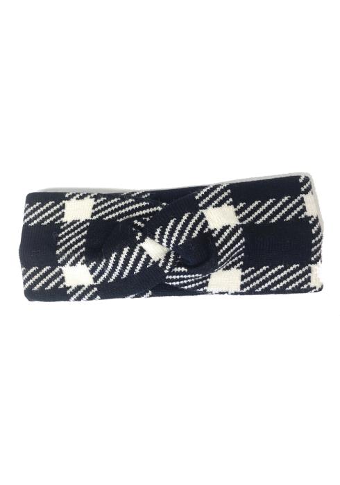 FASHION PLAID MID TWIST FABRIC HEADBAND