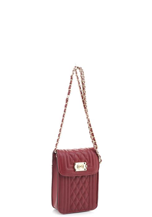 FASHION QUILTED CHAIN LEATHER DESIGN CROSSBODY BAG